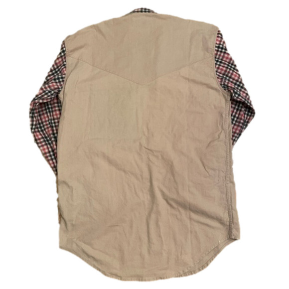 VINTAGE Western Southern Cowboy Cowgirl Plaid Aztec Pattern Shirt Medium - Picture 2 of 12